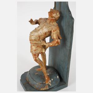 Barocke Sägeuhr "Gaukler"