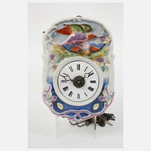 Drei Schwarzwälder Porzellan-Schilderuhren