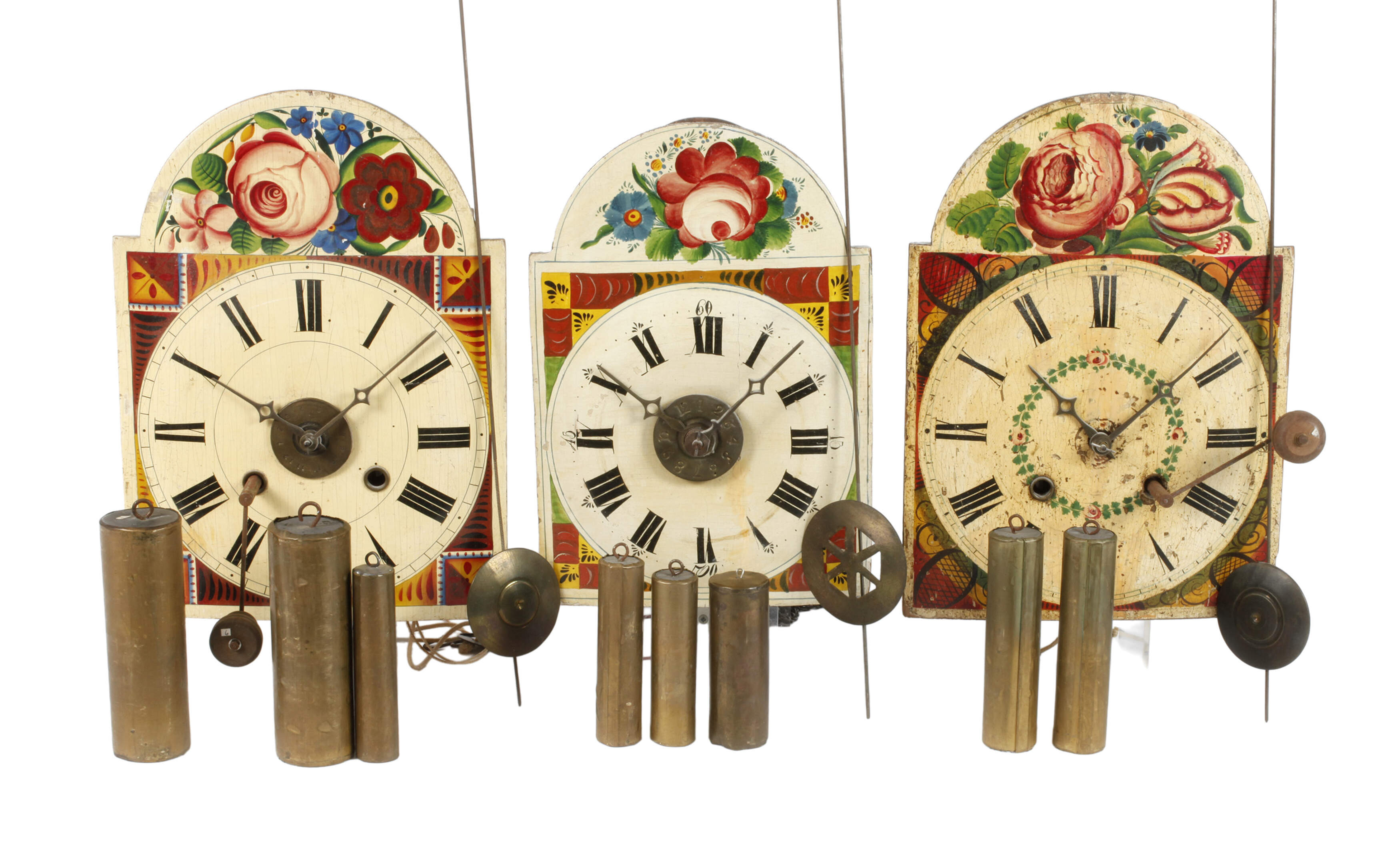 Drei Schwarzwälder Schilderuhren