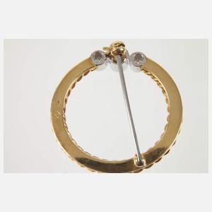 Brosche mit Brillantbesatz