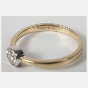 Solitärring mit Brillant