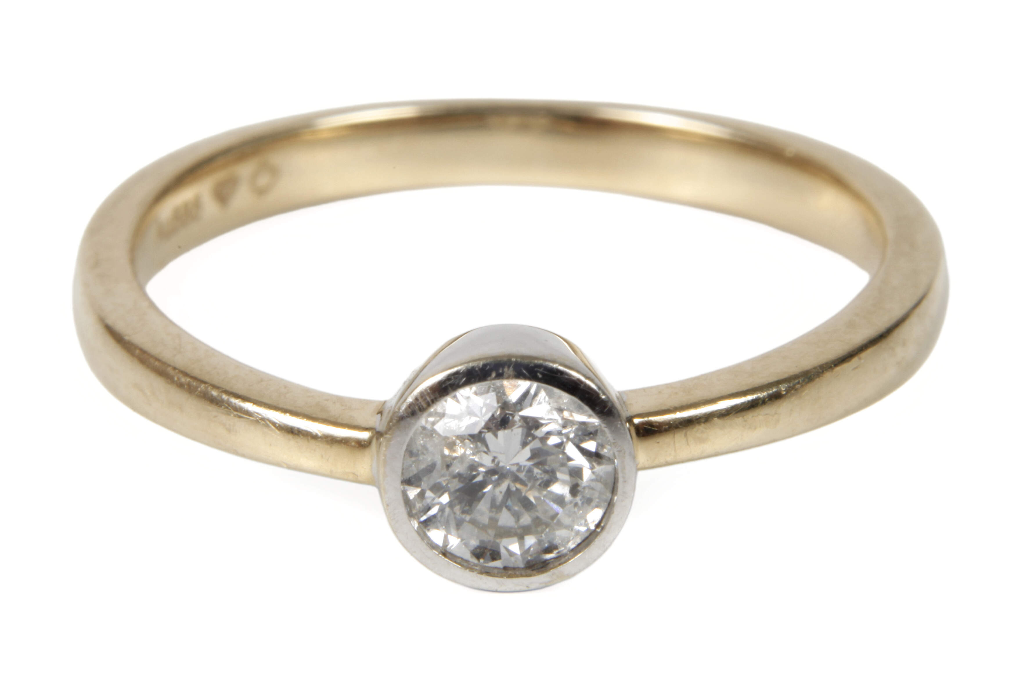 Solitärring mit Brillant