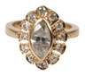 Damenring mit Diamantnavette von ca. 1,5 ct