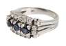 Damenring mit Saphiren und Brillanten