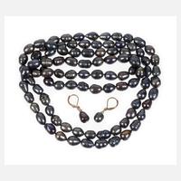 Kette und Ohrhänger mit Perlen111