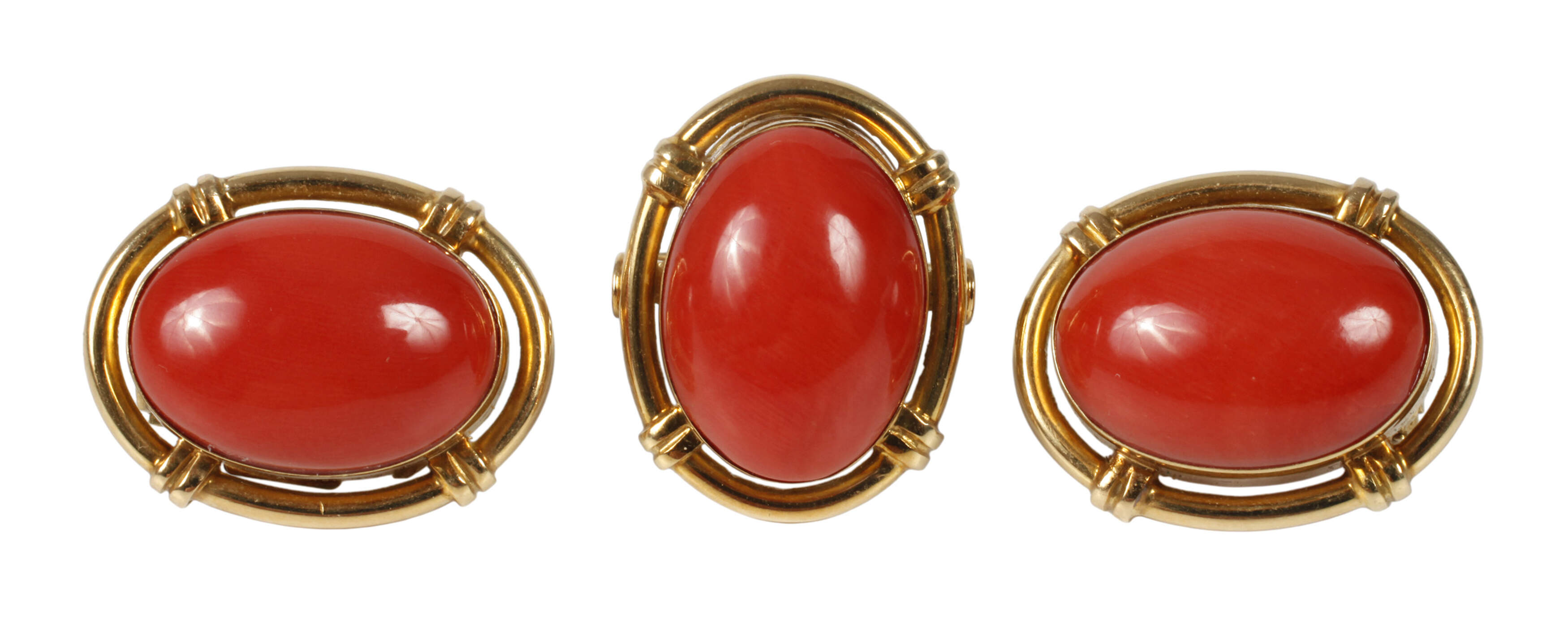 Schmuckset mit Korallen