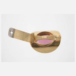 Clip mit Rubelith von 13 ct