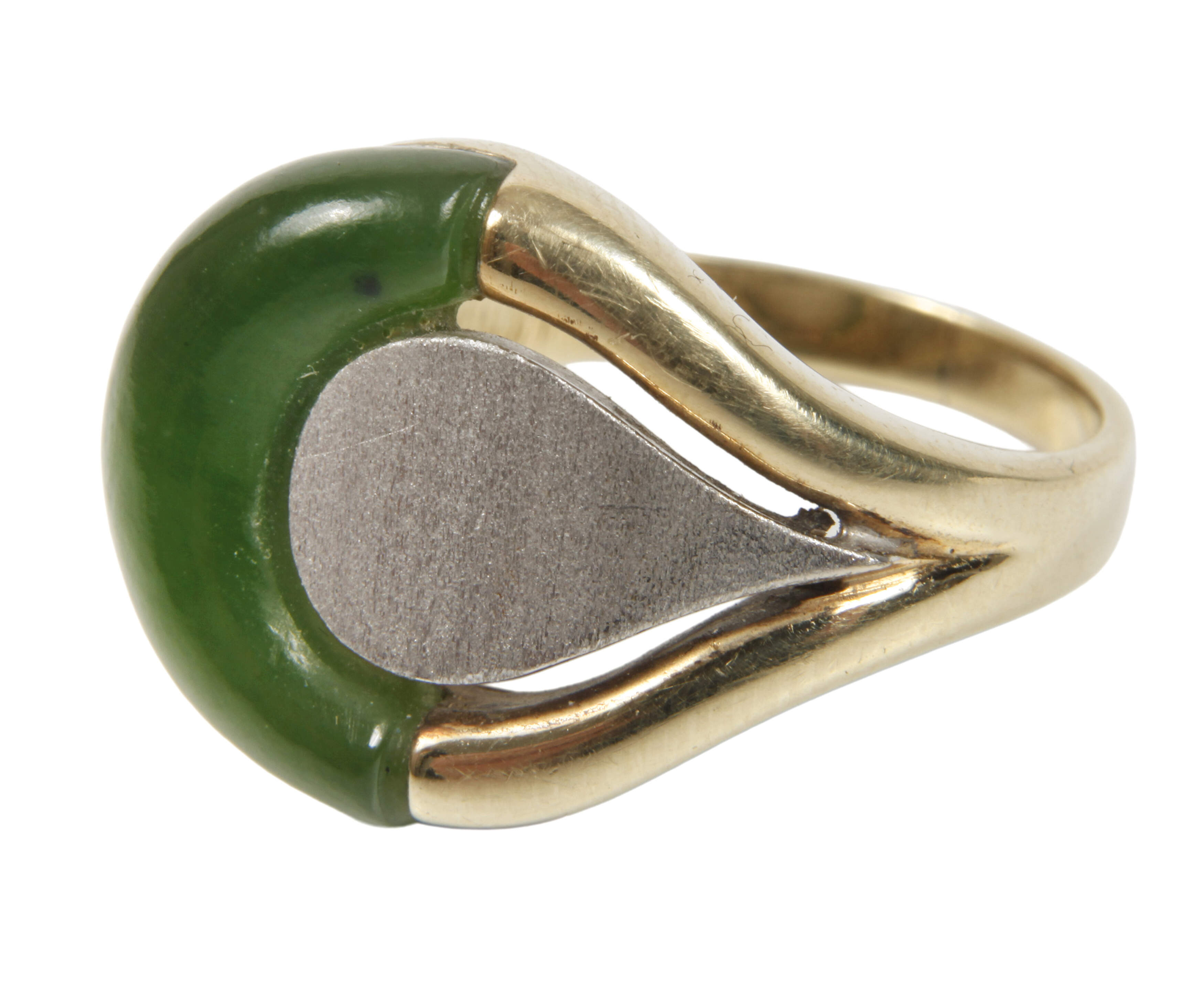 Damenring mit Nephrit