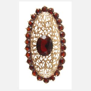 Feiner Anhänger mit Granatbesatz