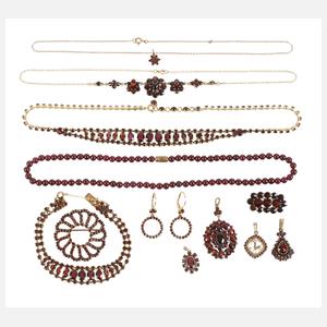 Konvolut Granatschmuck