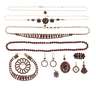 Konvolut Granatschmuck