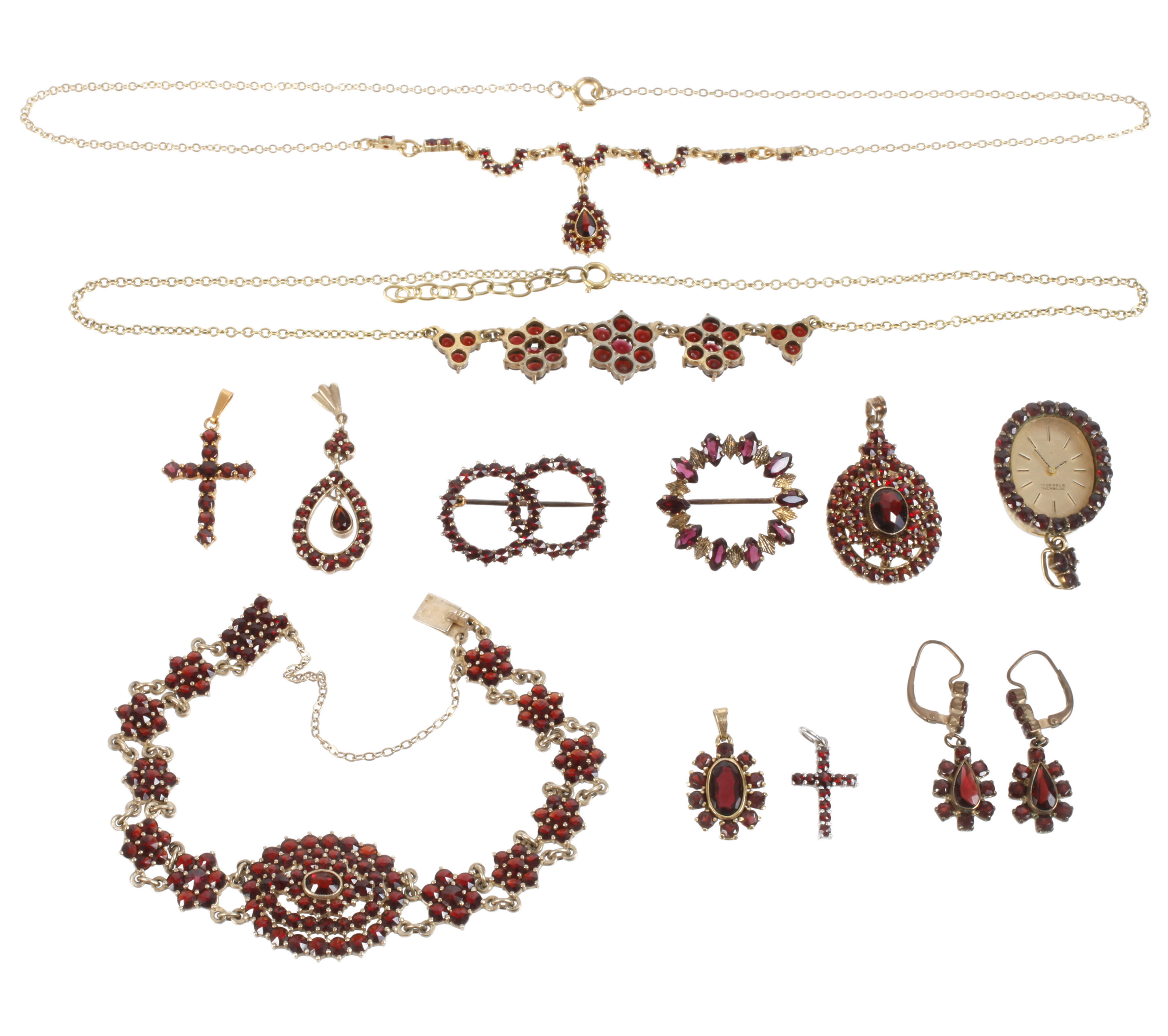 Konvolut Granatschmuck