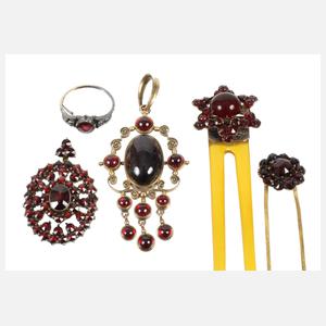 Konvolut Granatschmuck