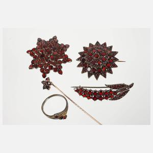Konvolut Granatschmuck
