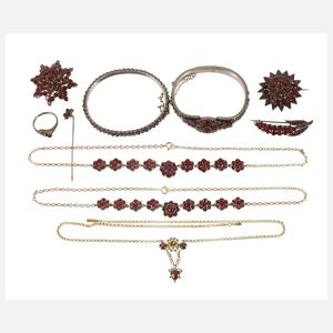 Konvolut Granatschmuck