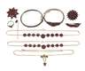Konvolut Granatschmuck