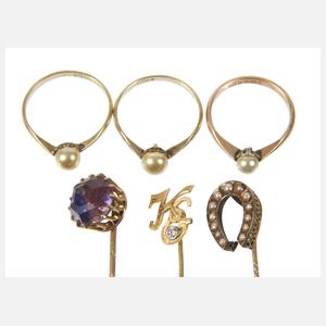 Konvolut Goldschmuck