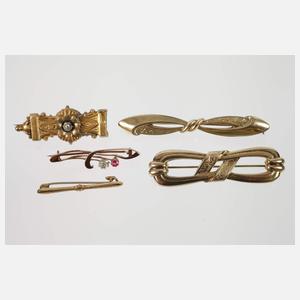 Konvolut historischer Goldschmuck