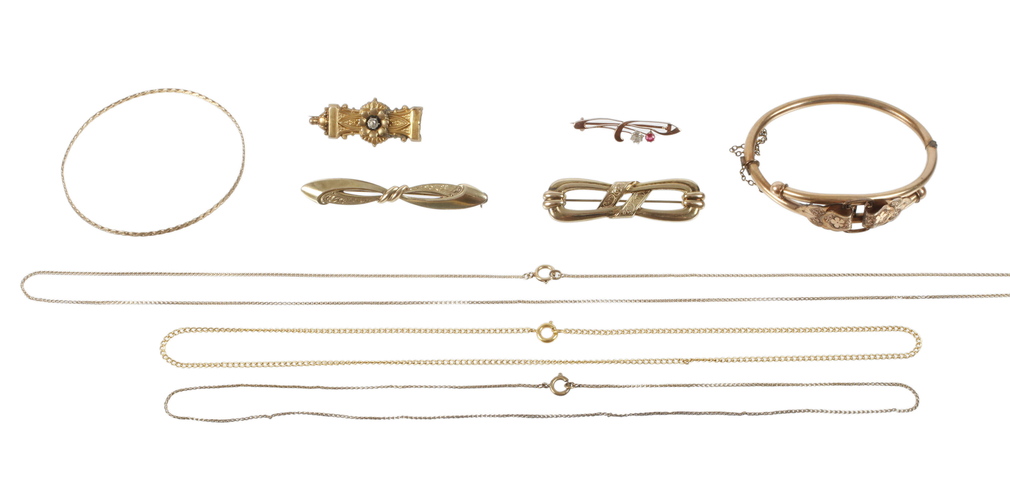 Konvolut historischer Goldschmuck