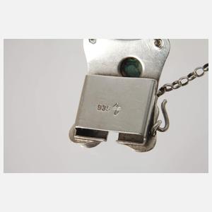 Silberarmband mit Malachiten