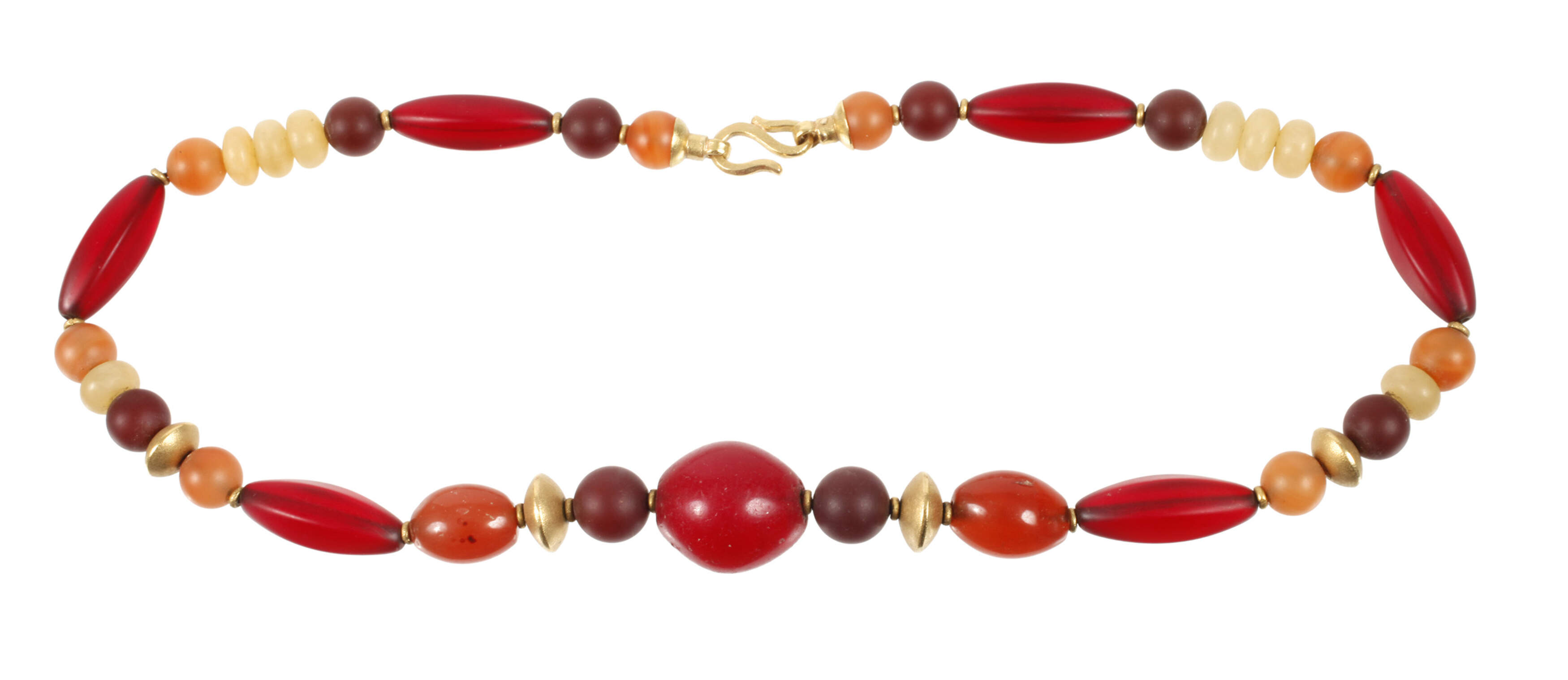 Design-Kette mit Goldzwischenteilen