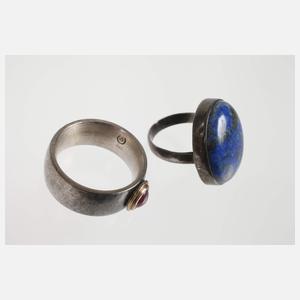 Drei Teile Silberschmuck