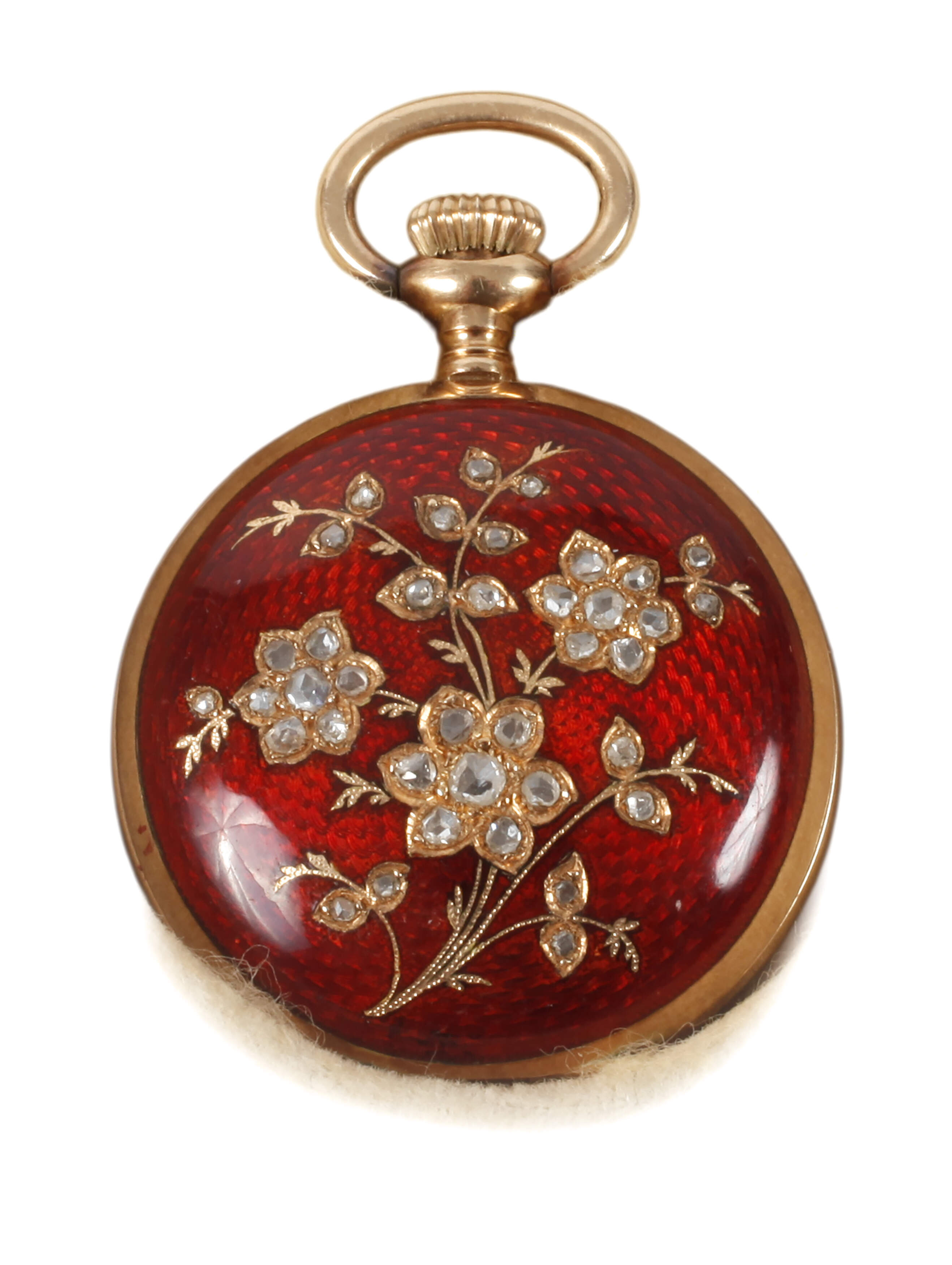 Feine Damenhängeuhr Gold