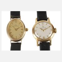 Zwei Damenuhren Gold111