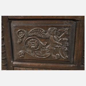 Barocke Flachdeckeltruhe