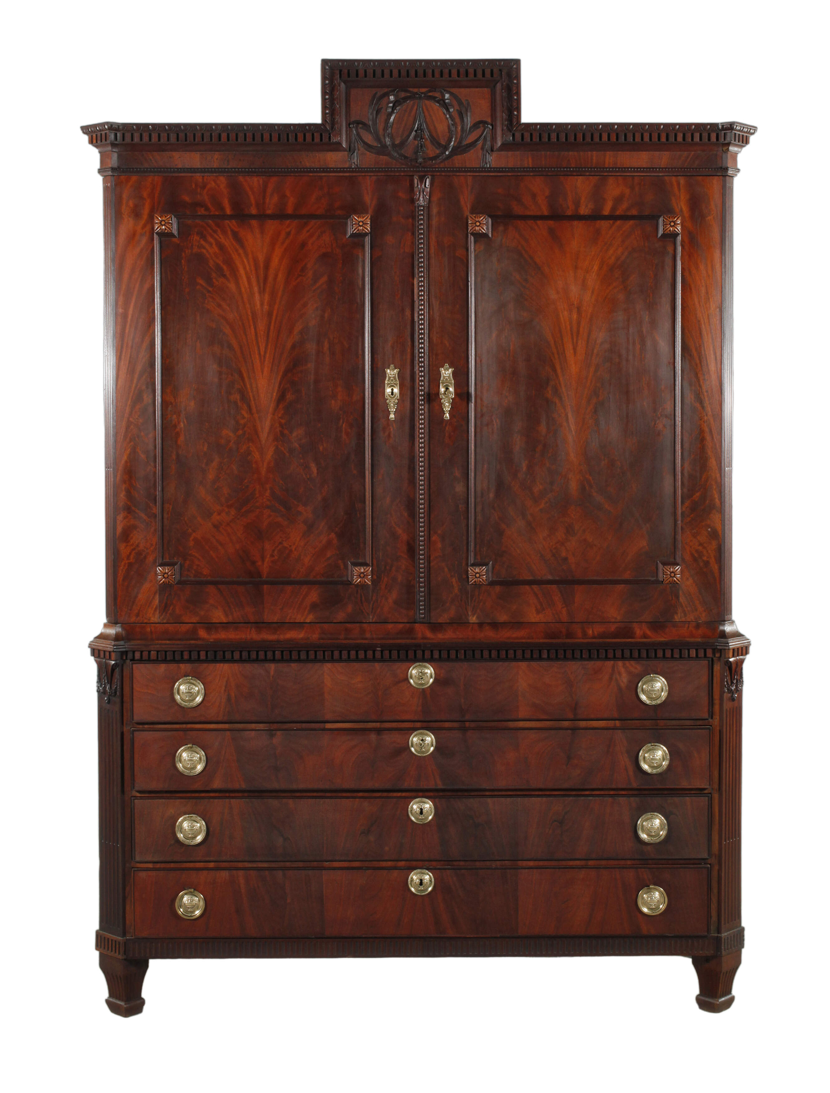 Großer klassizistischer Kabinettschrank