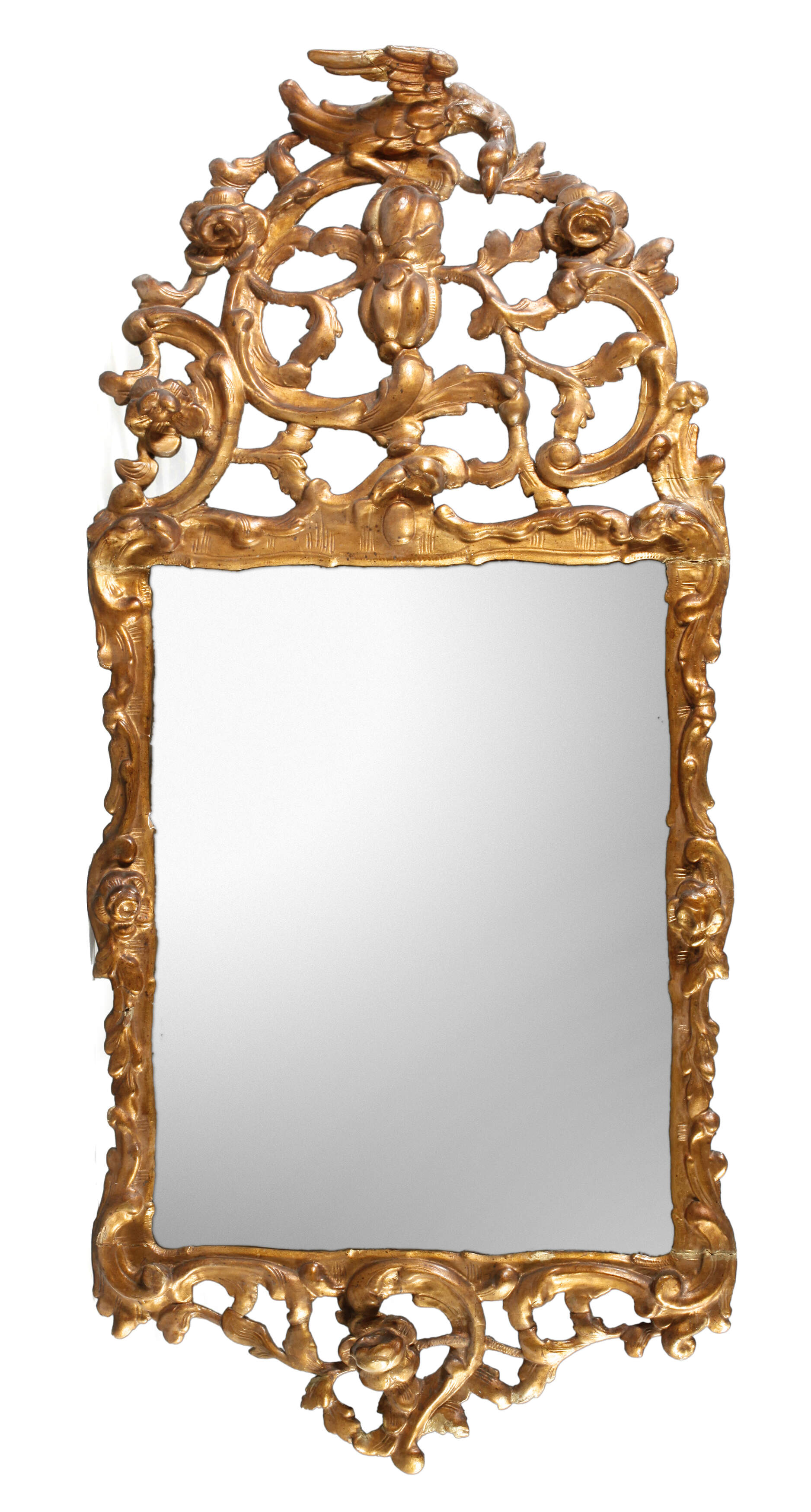 Geschnitzter barocker Wandspiegel