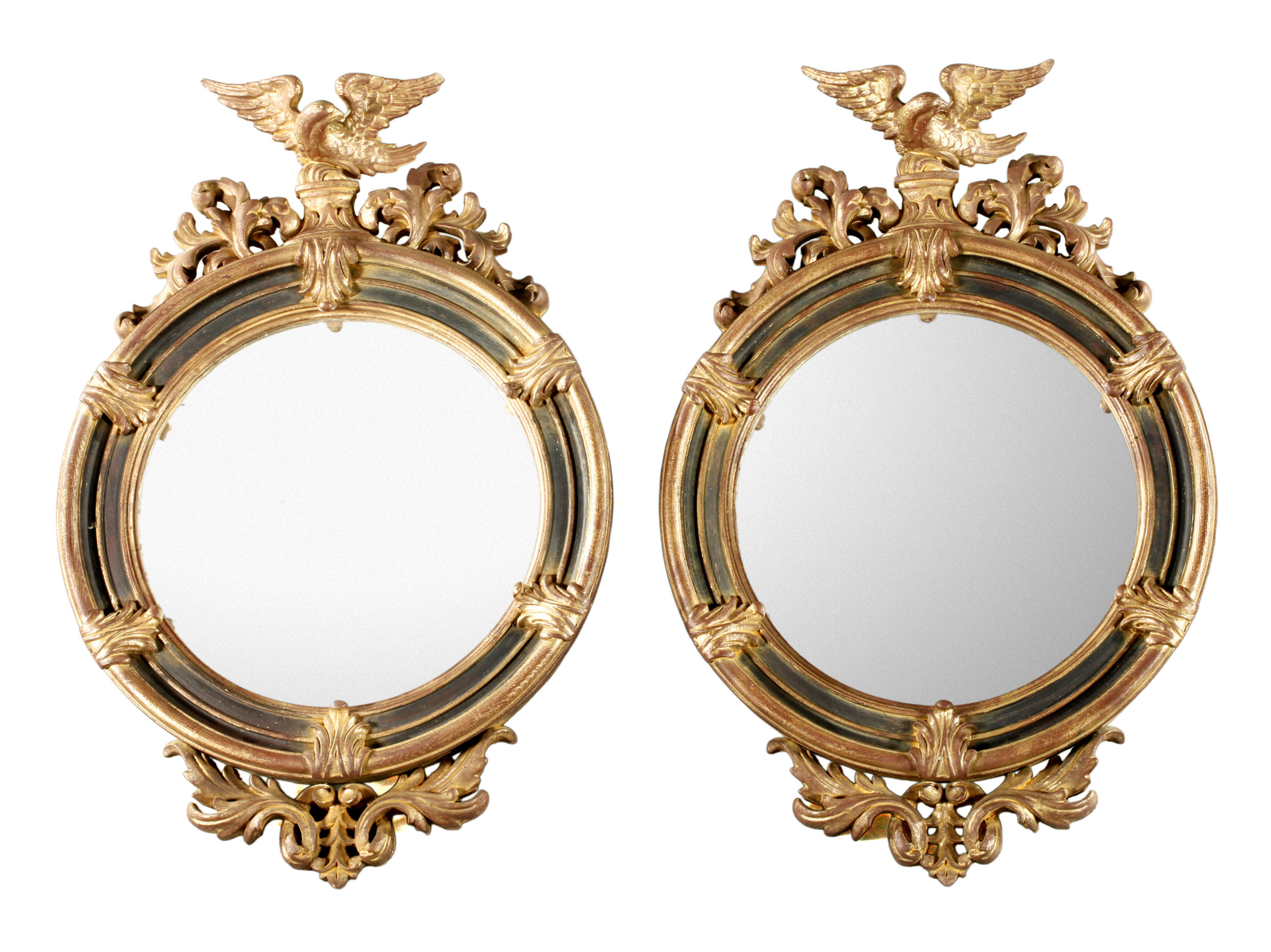 Paar dekorative Wandspiegel