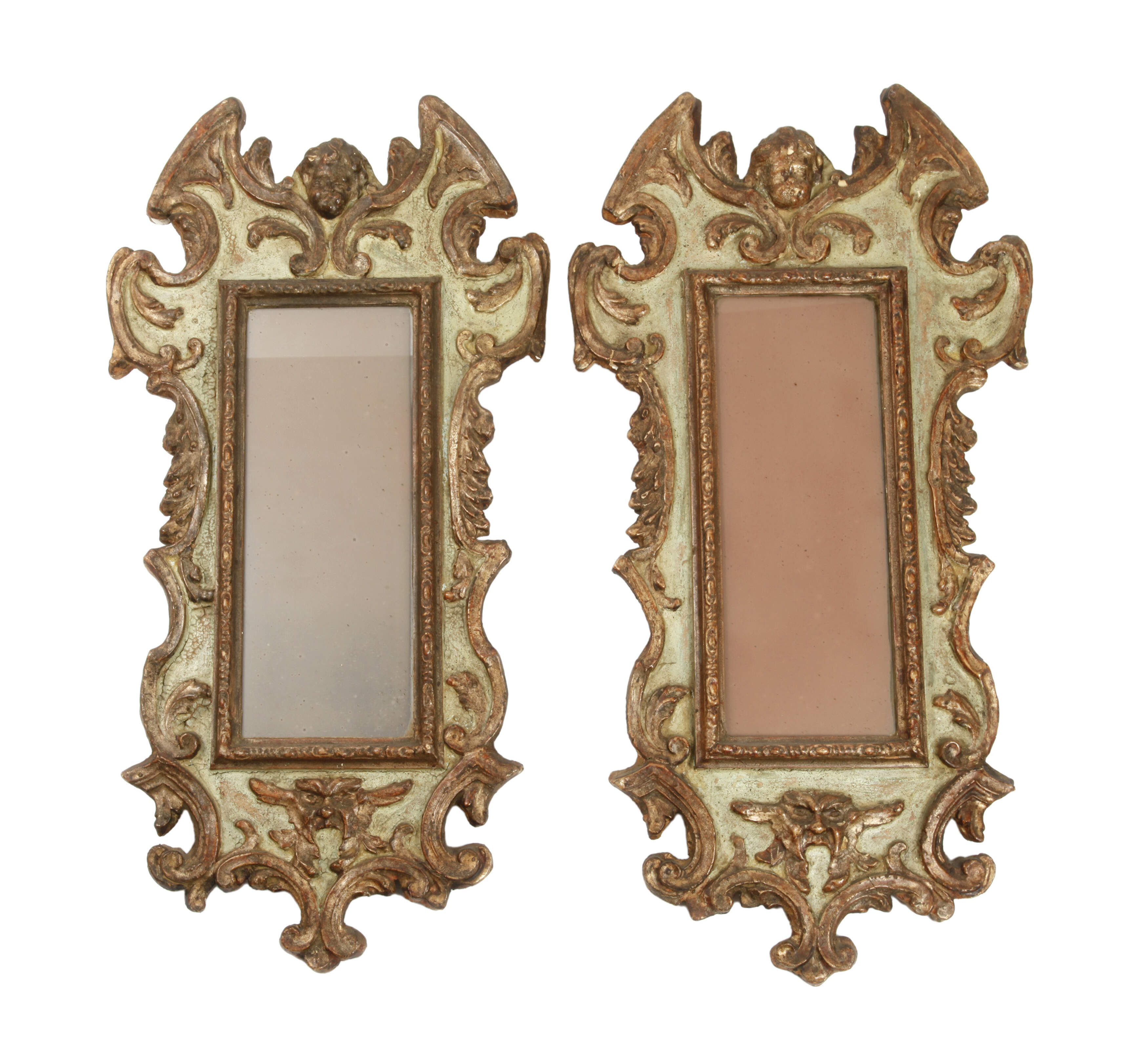 Paar barocke Wandspiegel