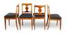 Satz von vier Stühlen Biedermeier