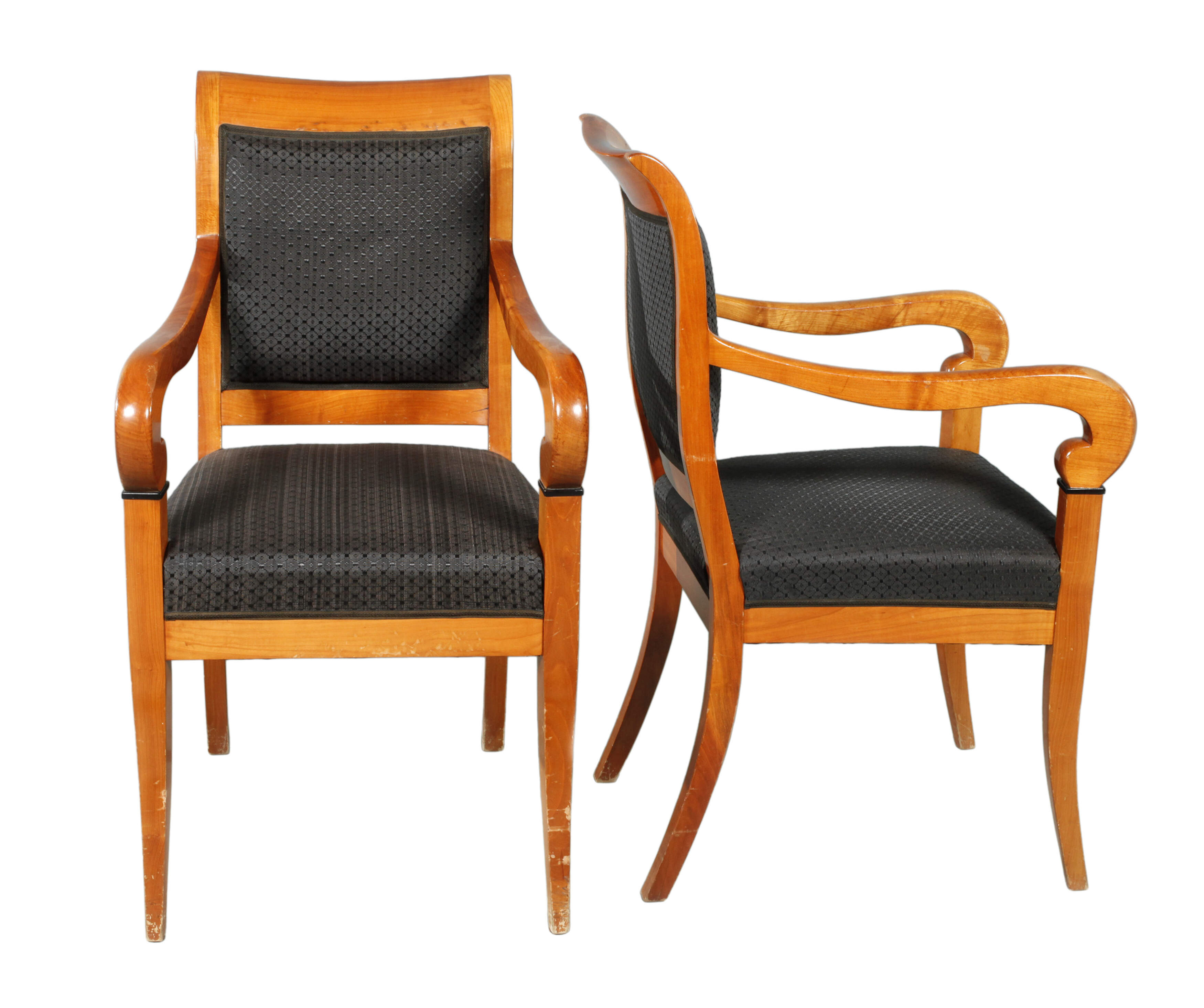 Paar Armlehnstühle im Biedermeierstil