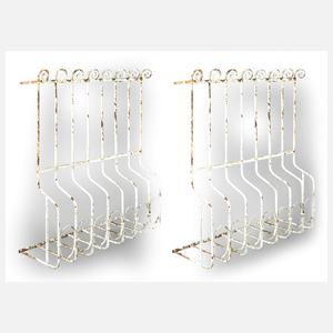 Paar Fenstergitter Schmiedeeisen