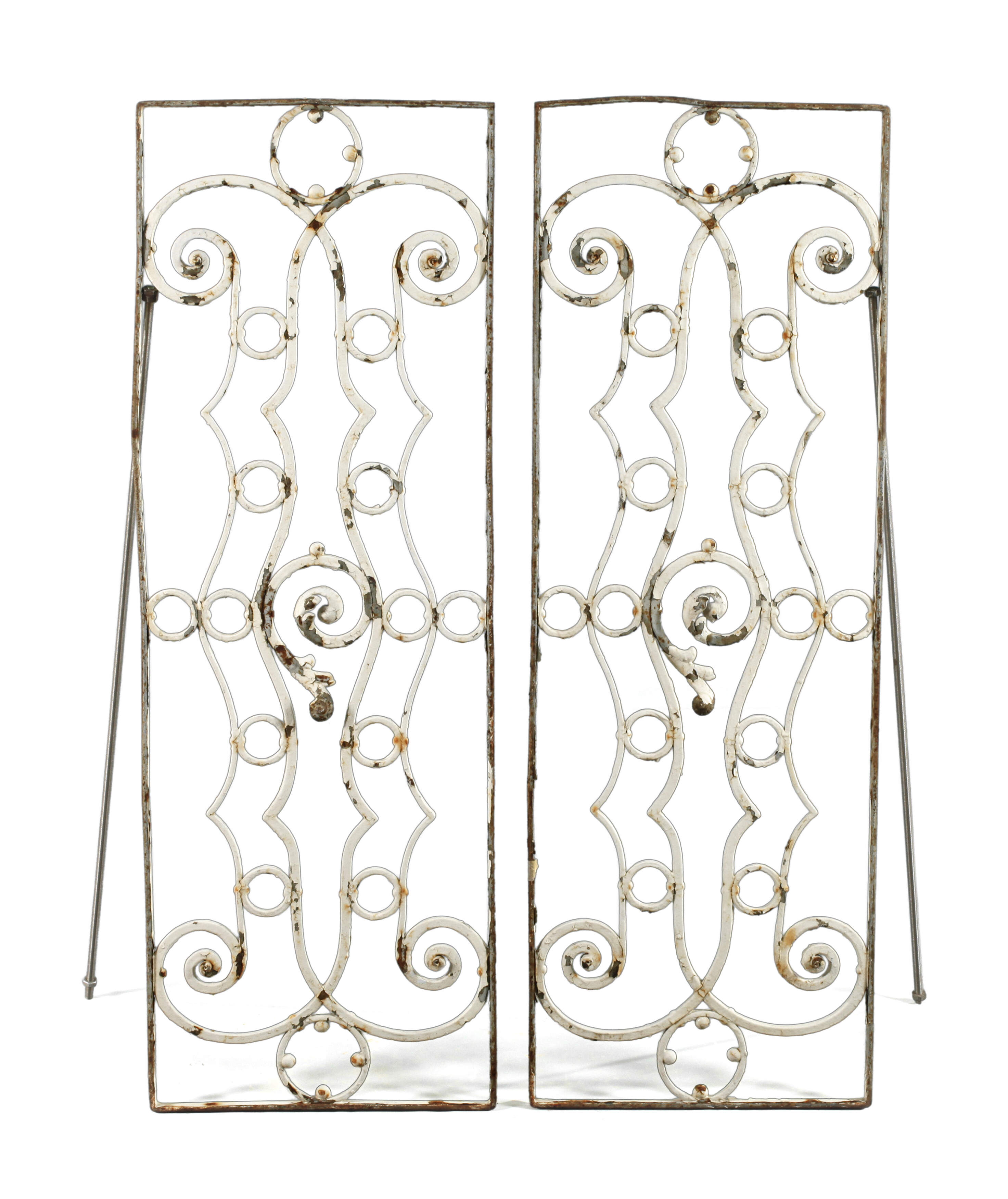 Paar Fenstergitter Schmiedeeisen