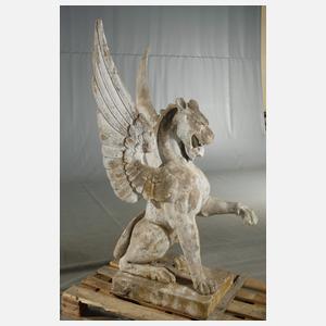 Paar große Gartenskulpturen