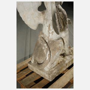 Paar große Gartenskulpturen