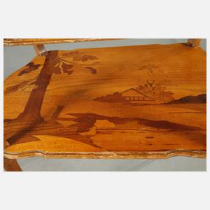 Intarsierter Beistelltisch