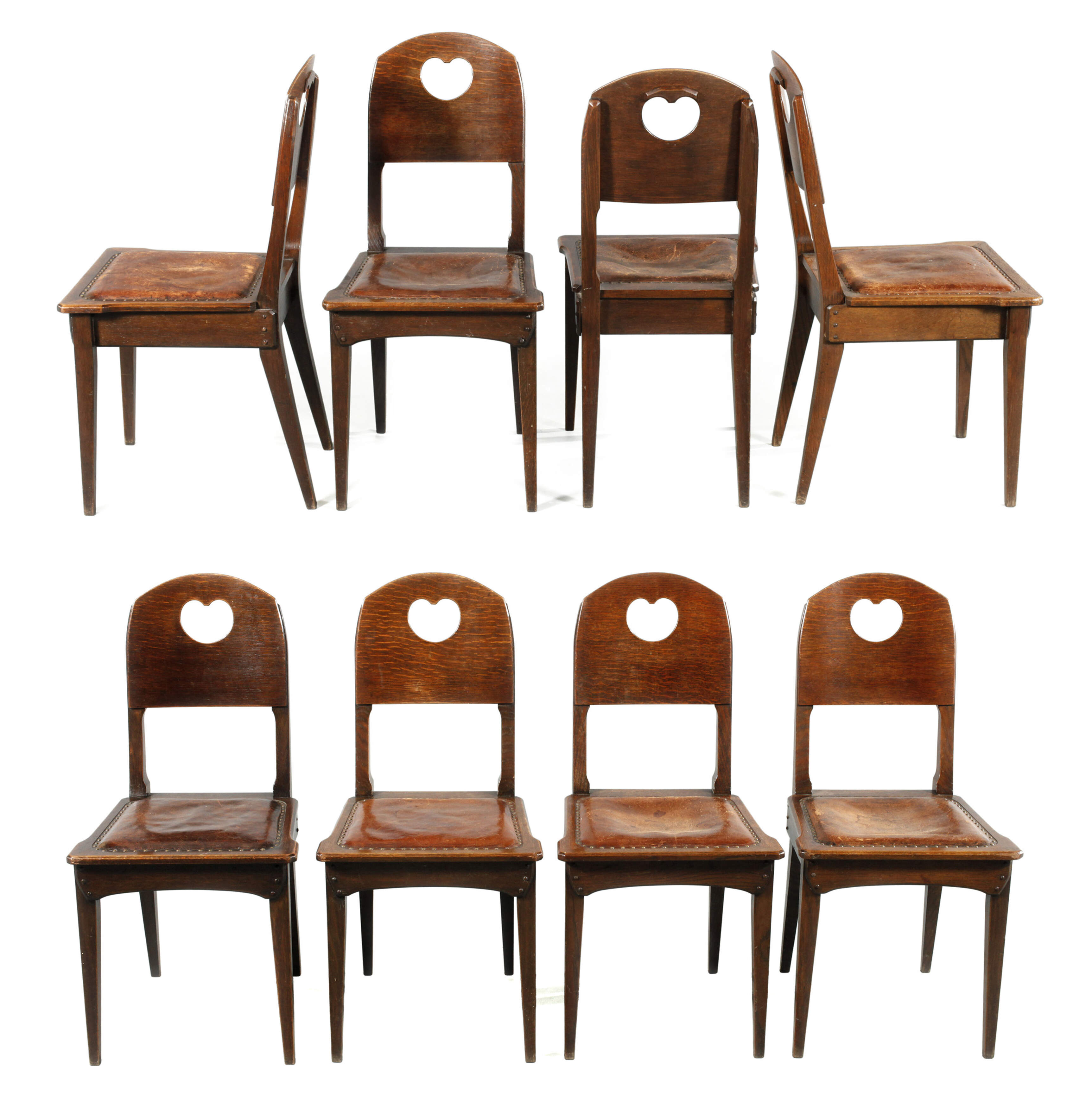 Satz von acht Stühlen Richard Riemerschmid