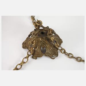 Emile Gallé Deckenlampe “Magnolie”