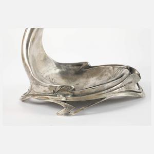 Silber figürlicher Tafelaufsatz mit Nymphe