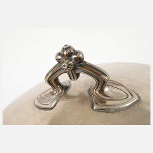 Silber große Jugendstilbowle