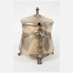 Silber große Jugendstilbowle