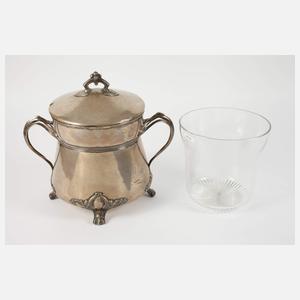 Silber große Jugendstilbowle