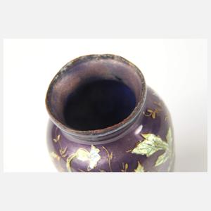 Miniaturvase mit Emaillemalerei