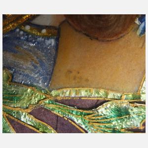 Miniaturvase mit Emaillemalerei