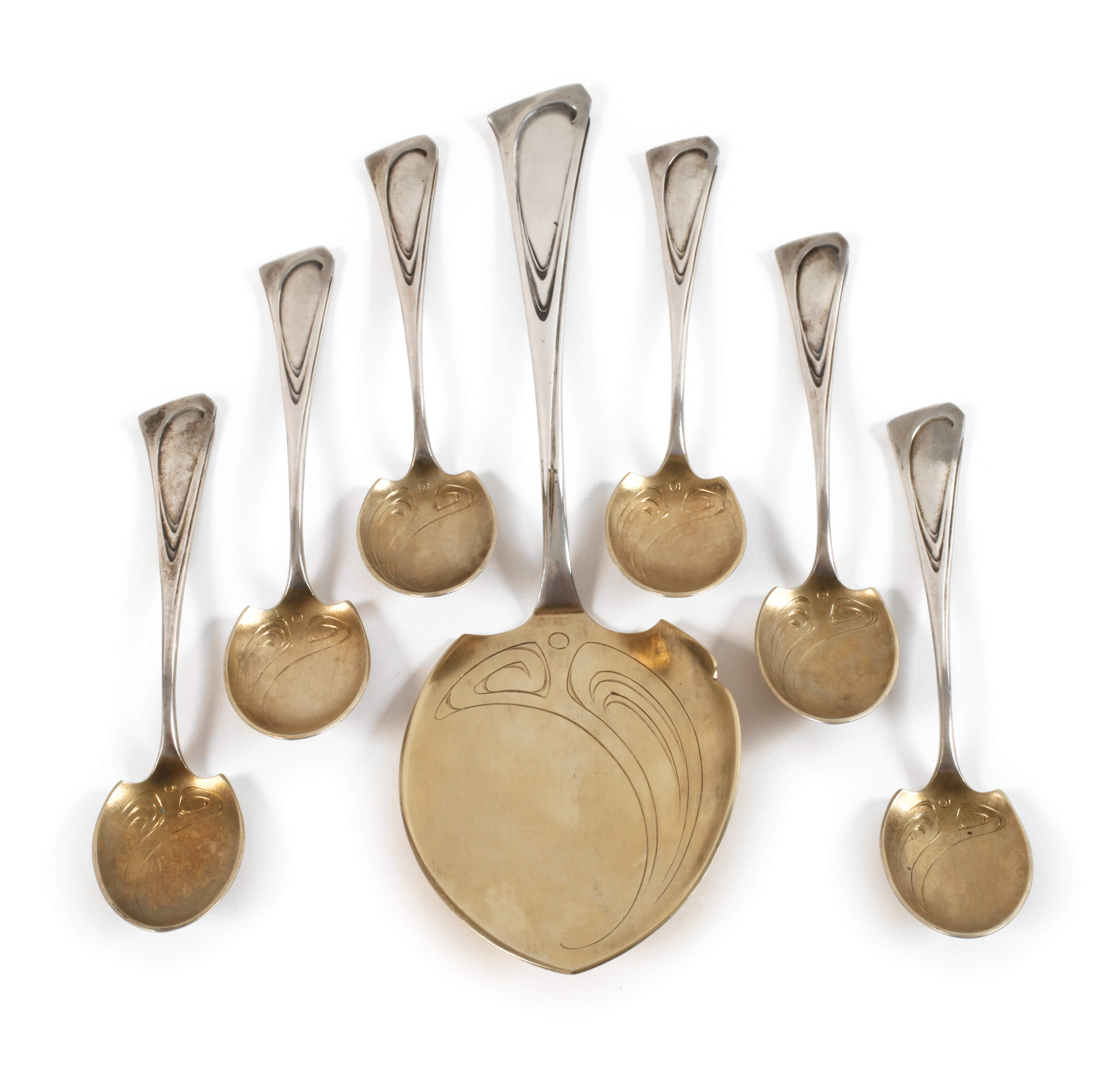 Koch & Bergfeld Eisbesteck Jugendstil