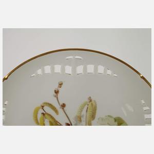 Meissen Durchbruchteller Frühlingsboten